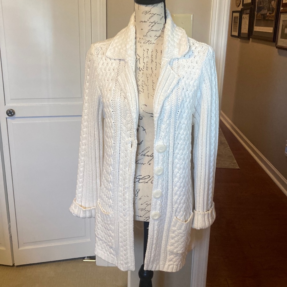 Chico’s Cream Cardigan Sweater